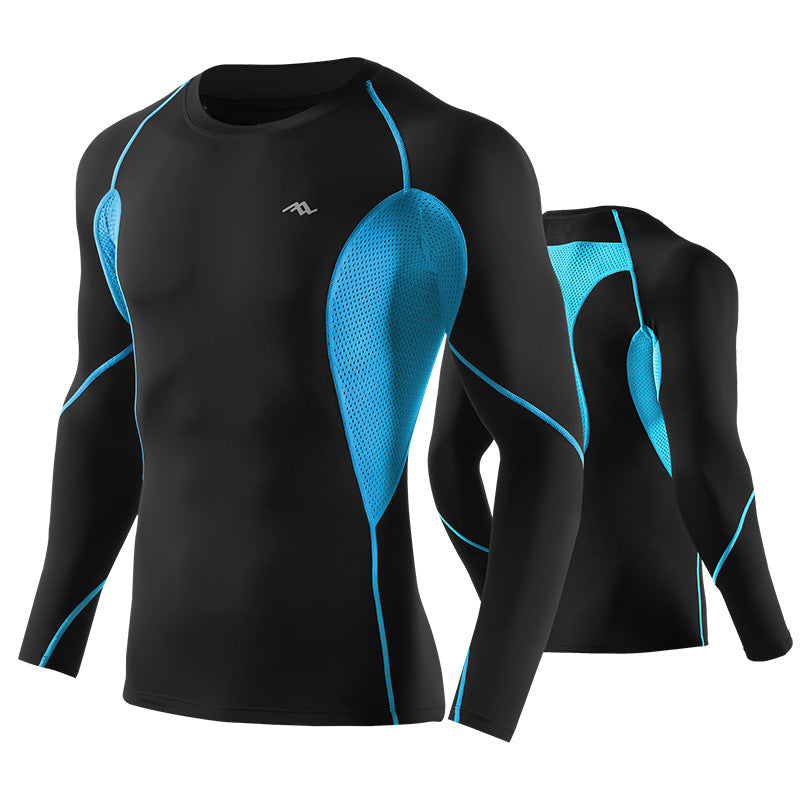 Quick-Dry Long Sleeve T-Shirt and Compression Fitness Wear